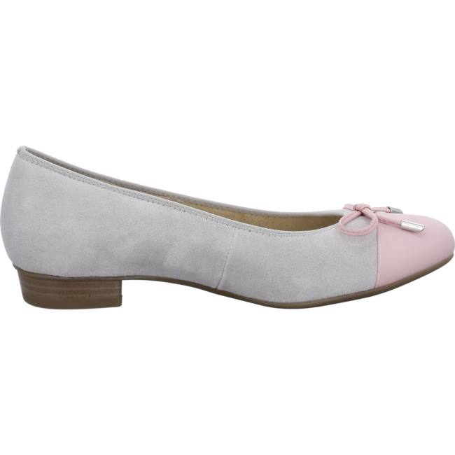 Dámské Baleríny Ara Ballet Pumps Bari Flamingo Pebble Šedé | ARA196BGA