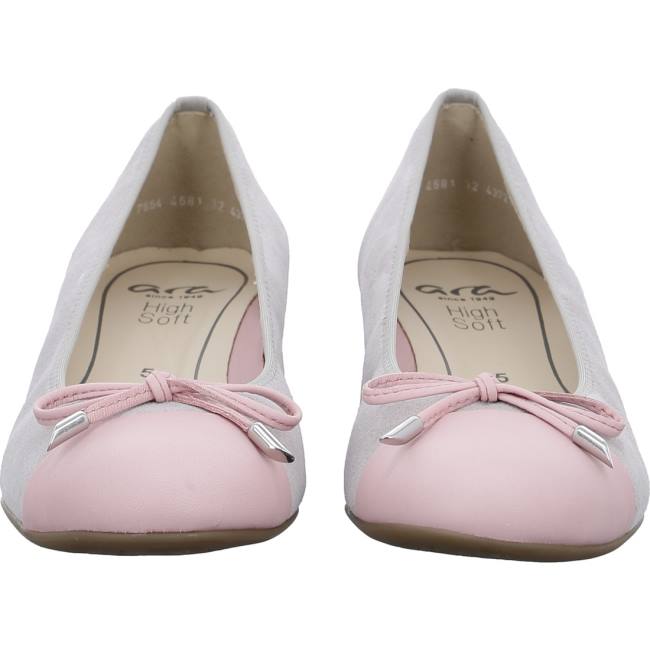 Dámské Baleríny Ara Ballet Pumps Bari Flamingo Pebble Šedé | ARA196BGA