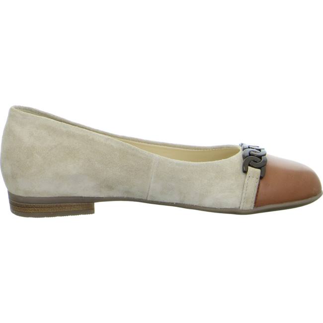 Dámské Baleríny Ara Ballet Pumps Sardinia Sand Brandy Hnědé | ARA185NKC