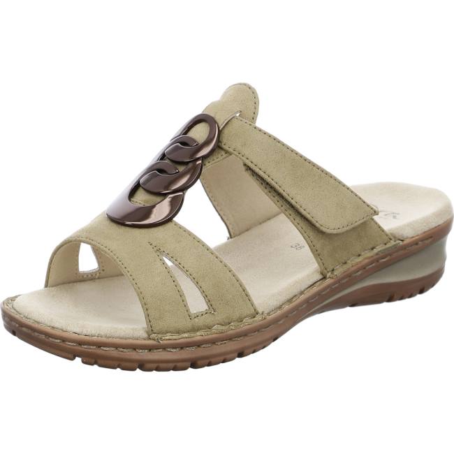 Dámské Boty Mules Ara Hawaii Khaki Zelene | ARA680GYN