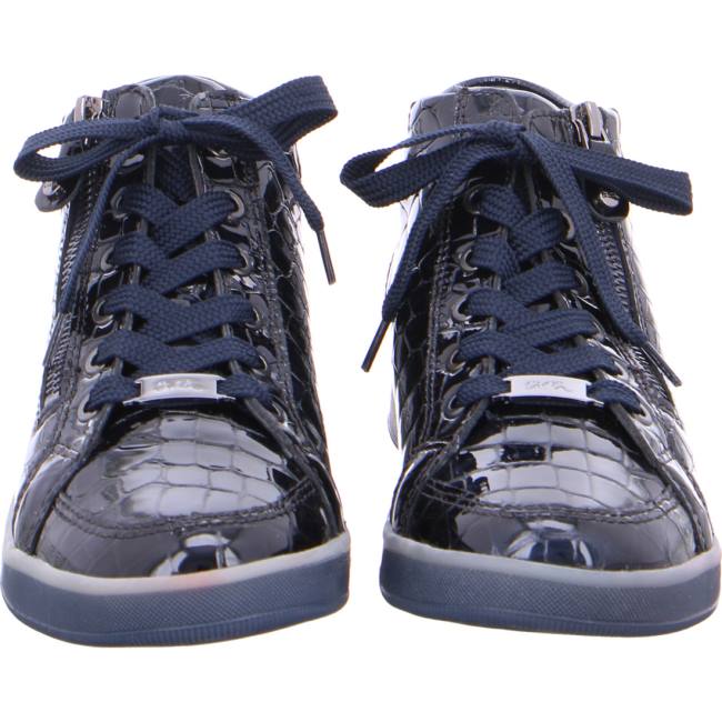 Dámské Kozačky Ara High Top Rom Midnight Blankyt | ARA596MKB