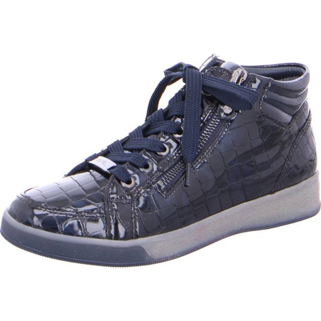 Dámské Kozačky Ara High Top Rom Midnight Blankyt | ARA596MKB