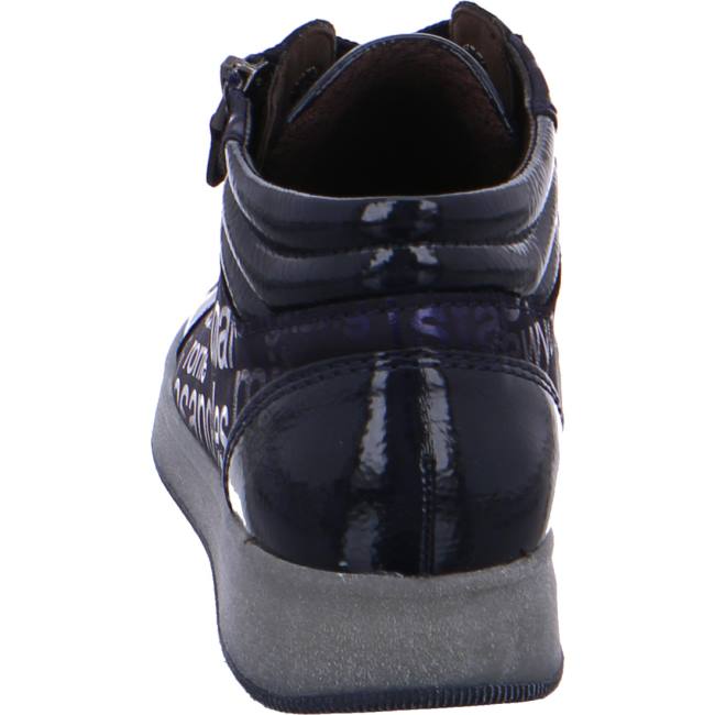 Dámské Kozačky Ara High Top Rom Navy Blankyt | ARA067HJW