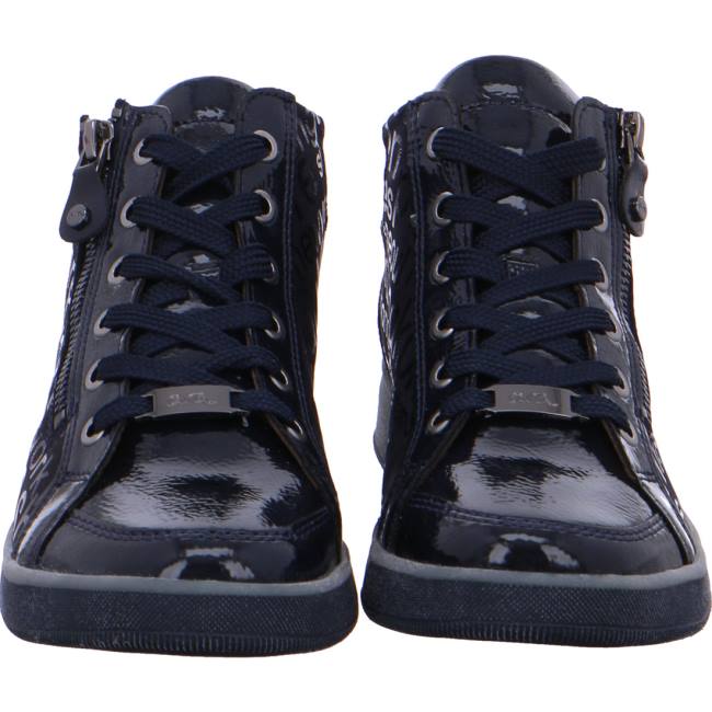 Dámské Kozačky Ara High Top Rom Navy Blankyt | ARA067HJW