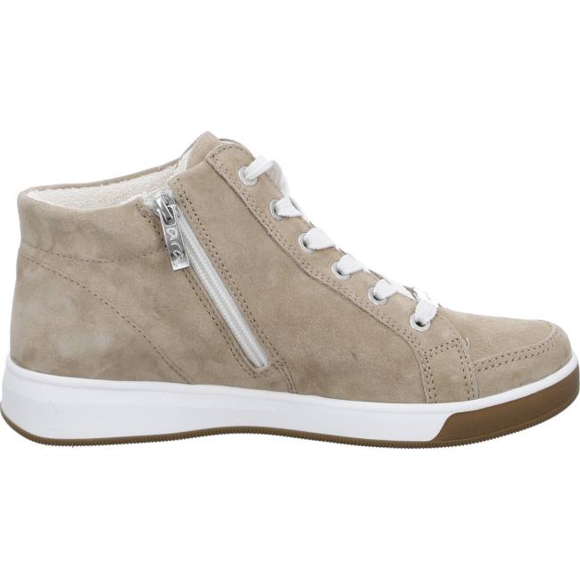 Dámské Kozačky Ara High Top Rom Sand Hnědé | ARA093PGH