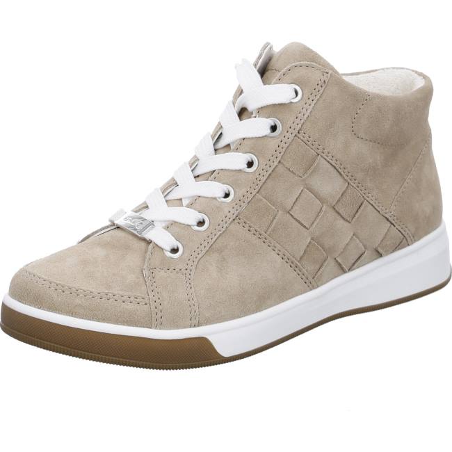 Dámské Kozačky Ara High Top Rom Sand Hnědé | ARA093PGH