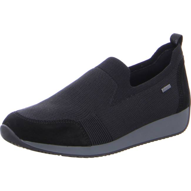 Dámské Mokasíny Ara Slip-ons Lissabon Černé | ARA967XTL