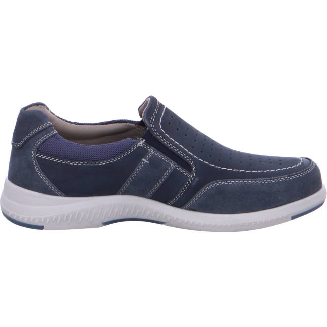 Pánské Mokasíny Ara Slip-ons Siro 2.0 Jeans Blankyt | ARA431WOT