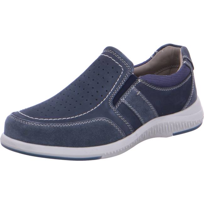 Pánské Mokasíny Ara Slip-ons Siro 2.0 Jeans Blankyt | ARA431WOT